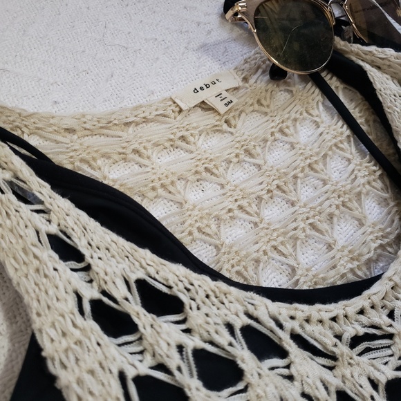 Summer Pool Knit Beach Overlay Tank Top - Picture 5 of 7